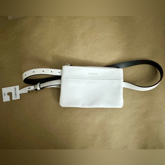 NWT - Calvin Klein White Belt Bag L/XL - Picture 2 of 11
